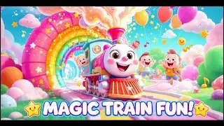 🚆 The Magic Train | Fun Kids Train Song | 3D Cartoon Nursery Rhyme