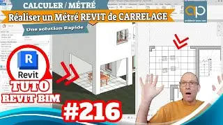 Métré REVIT de carrelage précis pour Architecte et décorateur | Tuto REVIT gratuit en Français n°216