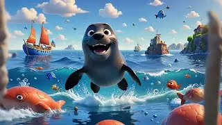 Sammy Seal Splashes Big | Water Play Song for Kids | Nursery Rhymes and Toddler Learning