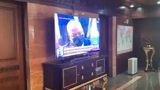 President Akufo-Addo watches Supreme Court| hearing on Election Petition| in comfort of his office