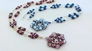 September Chain Challenge project 3: 2-hole bead beaded chain with BTLB Curated Collections.