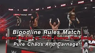 WWE 2K25: Roman Reigns vs. The Demon Finn Balor - Bloodline Rules Match