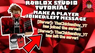 How to Make a Player Joined/Player Left Chat Message | Roblox Studio Tutorial