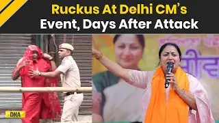 Delhi News: Chaos At CM Rekha Gupta&rsquo;s First Public Event After Attack, Man Raises Slogans, Deatined