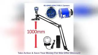 Full HD 4K 48MP HDMI TYPE-C Digital Industrial Microscope 150X