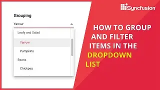 How to Group and Filter Items in the Angular Dropdown List