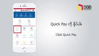 How to use quickpay in KBZmBanking for 5BB payments.