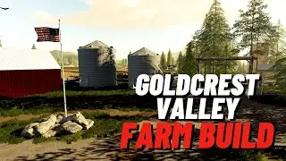 GOLDCREST VALLEY FARM BUILD | CONSOLE & PC MAP | Timelapse | Farming Simulator 19