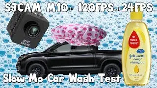 SJCAM M10+ Carwash Slow-Mo Test (120FPS to 24FPS)