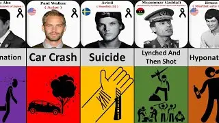 How famous people died | Causes of Death of Celebrities