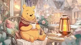 Winnie the Pooh Serenity | 1950s Disney Oldies & Crackling Fireplace Sounds for Sleep ❄️