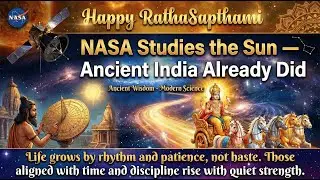 NASA Studies the Sun &mdash; Ancient India Already Did | RathaSapthami #astronomy #sun #trending