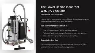 Industrial Wet   Dry Vacuum Cleaner