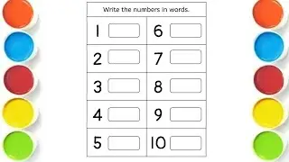 1 to 10 Number Names for Kids | Counting 1&ndash;10 | Learn Number Names
