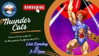 As Requested by @YeahManTV  @Lion-O @ThunderCats Drawing live this Sunday at 3 PM PST