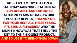 I Was Fired By Text After 20 Years — And That Was Their Fatal Error