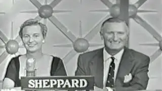 Bob Sheppard 1958 - Bob and wife Peg on CBS-TV's 