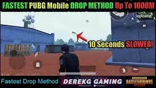 FASTEST PUBG Mobile 0.13 DROP METHOD Up To 1000M - 5-10 SECONDS FASTER!! Please Vote PMSC 2019!!