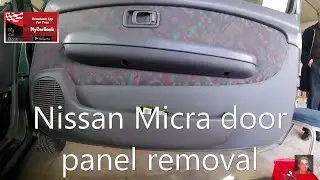 Nissan Micra k11 door panel removal