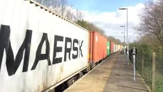 66764 passing through westerfeild on a liner heading for Masbough 5/4/17