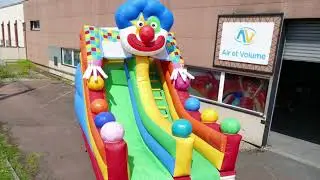 Toboggan Gonflable Clown - Toboggan Professionnel - Air et Volume