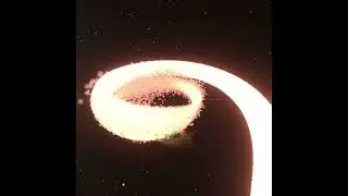 How an accretion disc is formed! Recc'd by @_cat_klg  #simulation #space#astronomy #cosmos #universe
