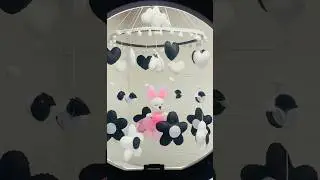 #feltcrafting #cute #childrensgift #kids #kidsgift #cotmobile #blacknwhite
