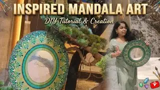Inspired Mandala Art ✨ Easy Dot Mandala for Beginners | Step-by-Step DIY Tutorial