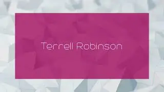 Terrell Robinson - appearance