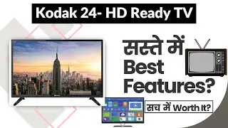 KODAK 60 cm (24 inch) HD Ready LED TV  (24HDX100S) Review in Hindi | Features