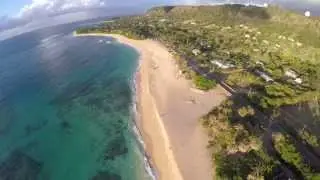 HD - Sunset Beach Hawaii - Drone Video ( Future Islands )