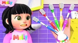 5 Finger Family Good Habits tooth brush routine Song | Melly Nursery Rhymes & Kids Songs