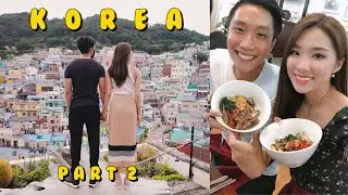 SEOUL VLOG PART 2 - TRAIN TO BUSAN, COOKING CLASS, TYPHOON