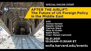 After the Airlift: The Future of US Foreign Policy in the Middle East
