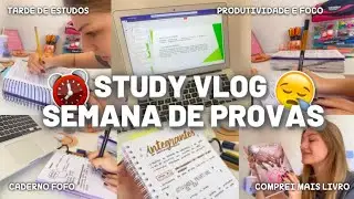 Study Vlog: relaxante, semana de provas, resumos