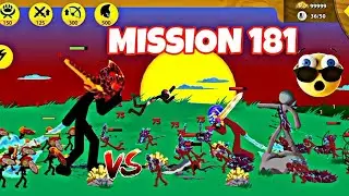Stick war : Legacy Mission 181 vs New Giant Boss #stickwarlegacy #stickwar 
