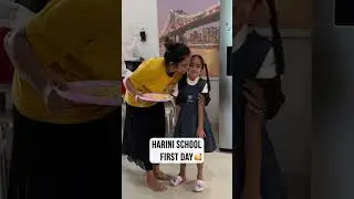 Harini School First Day 🥰 ||#shorts #ytshorts#school #harinipapa #cutiepie #mahishivan #tamadamedia