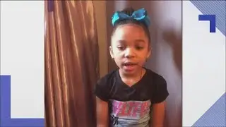 Girl gives sweet message to thank front-line workers