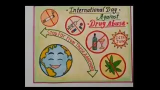 Anti drug day drawing || drugs poster,say no to drugs poster drawing,anti drug poster drawing,