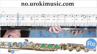 L&aelig;r &aring; Spille Fl&oslash;yte Amazing - Grace Melodi Trening Del#2 um-b935