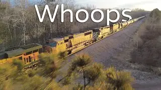 Drone Railfanning Fail 💀