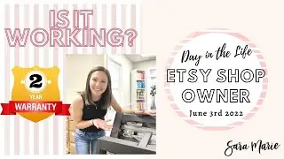 Is It Working?! | Graphtec F Mark 2 | Warranty Repair Process | Day in the Life Etsy Sticker Shop