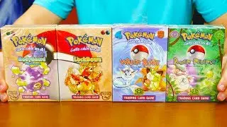POKEMON TRADING CARD GAME JUNGLE & FOSSIL DECKS UNBOXING