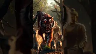 Buddha Saves the Enraged Tiger Spirit | Divine Power, Compassion & Inner Peace #buddha #buddhashorts