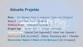 Sajobe Let's Play Projektplan & Kanalinfo #002