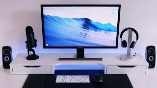 Minimalist Black and White Desk Setup tour (iSetup)! |Setup Deluxe #7|