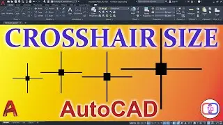 How to Change Crosshair or Cursor Size in AutoCAD - English Tutorial.