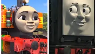 Diesel sunting troublesome trucks with nia yay my favorite character from thomas and friends