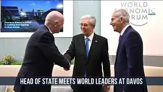 Head of State Meets World Leaders at Davos