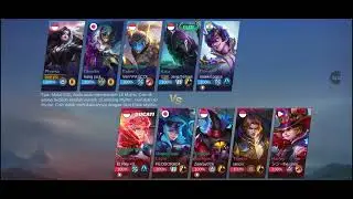 PHARSA,OBSIDIA,SABER,KAJA,DYRROTH VS BENEDETTA,LAYLA,CYCLOPS,TIGREAL,HARLEY KITA KALAH 